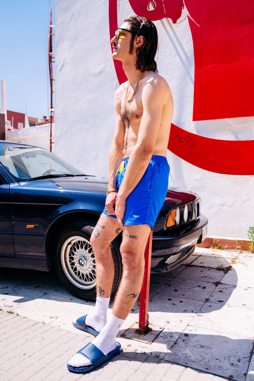 swim trunks blue