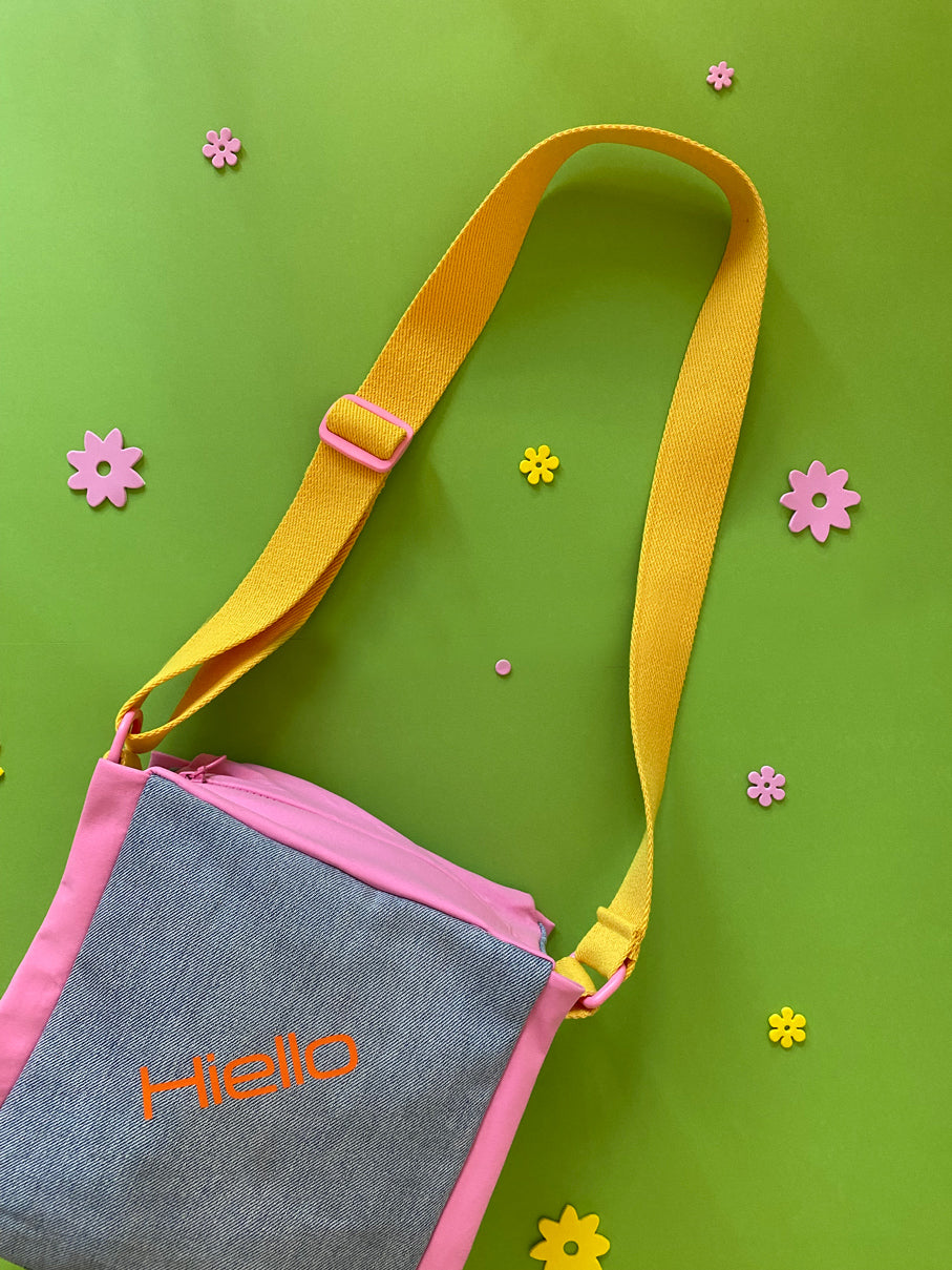 upcycled denim tote bag